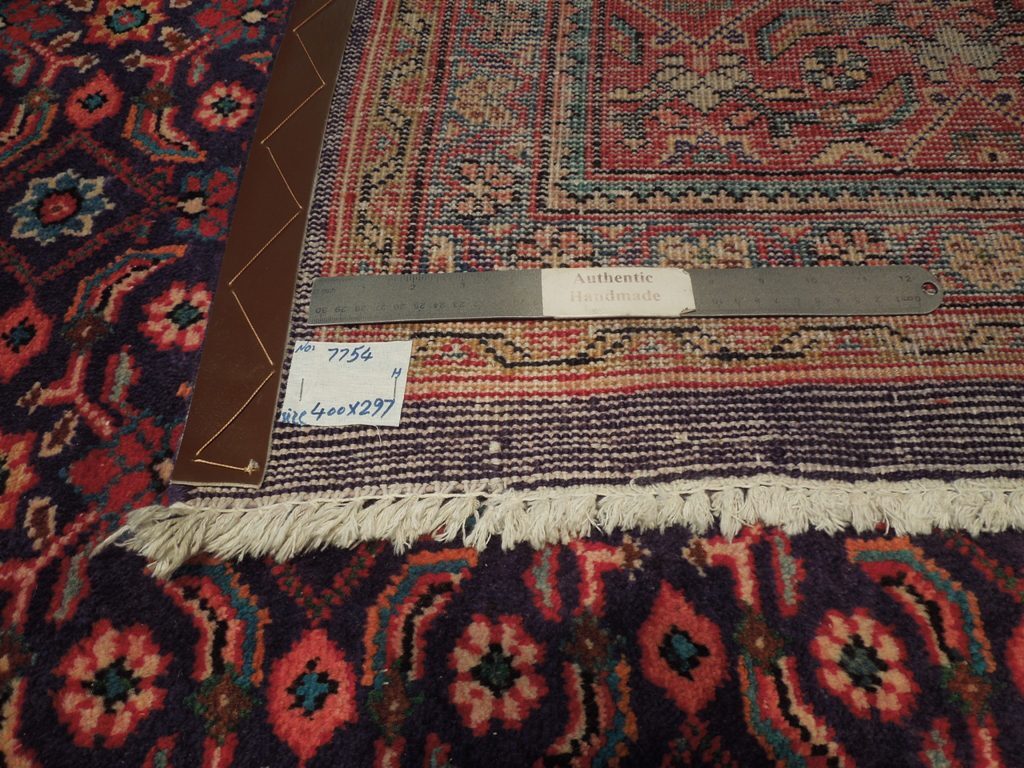 DARK INDIGO 10×13′ Semi Antique Tabreez MAHAL HERATI Rug 74859