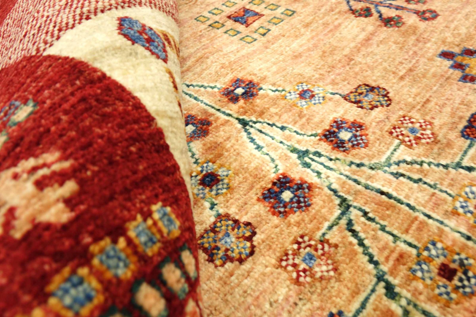 Afghan Ziegler Khorjin Carpet Hand-knotted 170×240 Red Border Wool