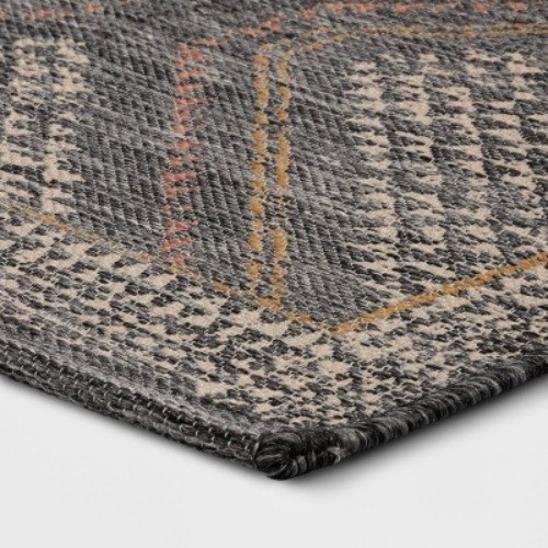 2'3"x3'9" Washable Tapestry Accent Rug Gray – Threshold