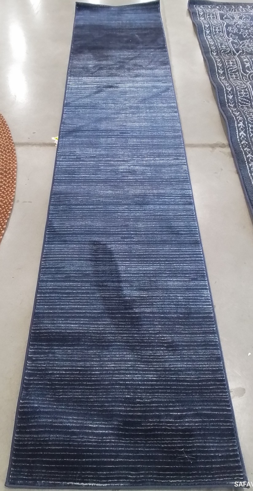NAVY 2′-2″ x 10′-0″ Back Stain Rug, Reduced Price 1172786978 VSN606N-210
