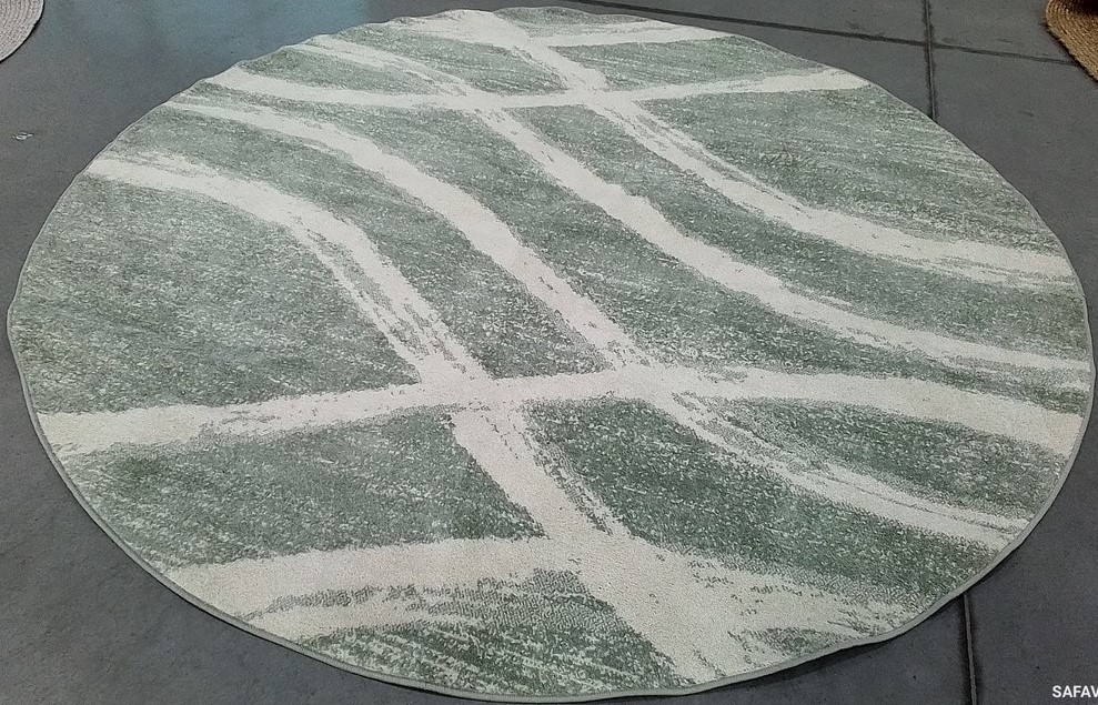 SAGE / CREAM 8′-0″ x 8′-0″ Flaw in Rug, Reduced Price 1172806496 ADR125X-8R