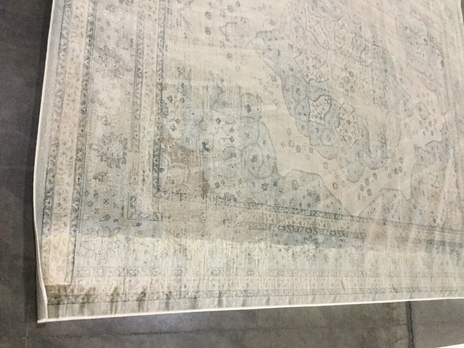 LIGHT BLUE / CREAM 8′ X 10′ Damaged Rug, Reduced Price 1172659957 VTG158-7440-8