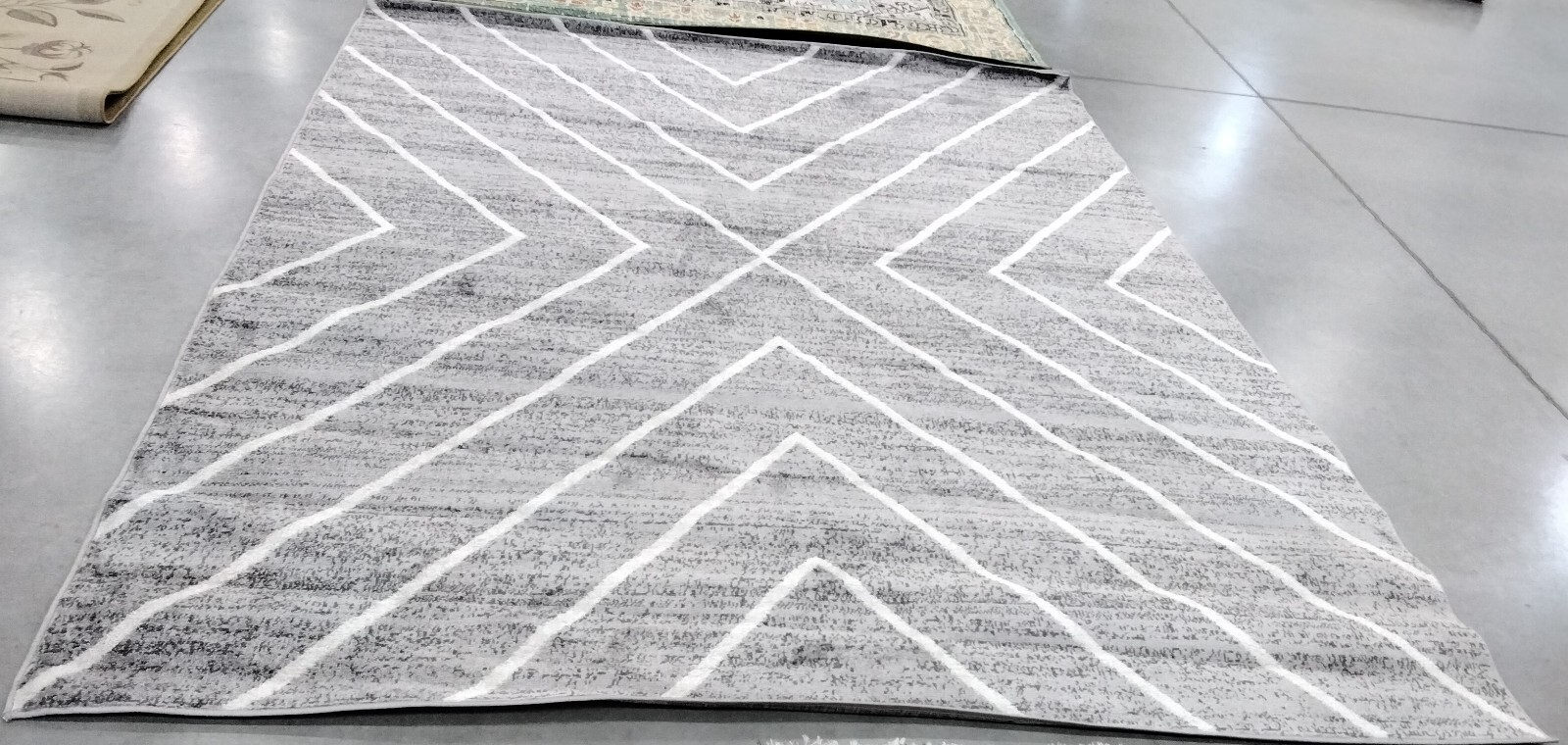 DARK GREY / IVORY 8′ X 10′ Back Stain Rug, Reduced Price 1172759410 ADR251H-8