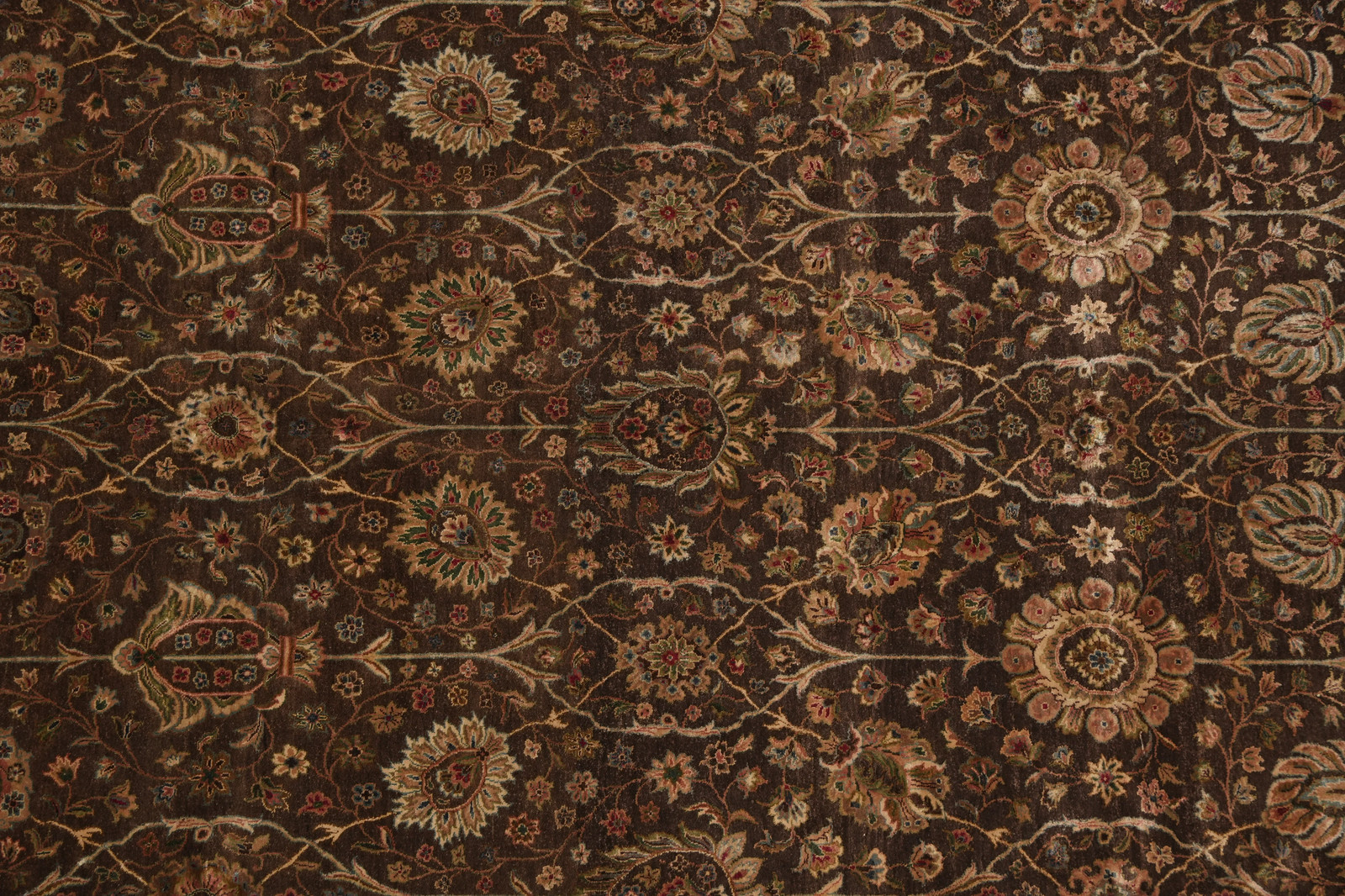 8 x 10 Wool an Silk Dense Weave Brown #PIX-804-155