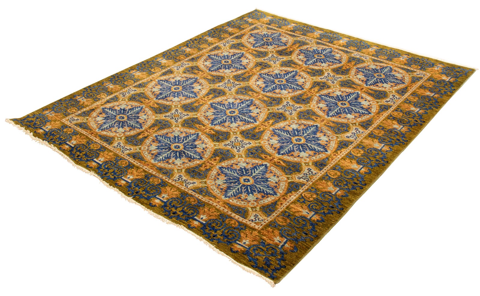 Traditional Hand-knotted Carpet 8’2″ x 10’0″ Wool Oriental Area Rug