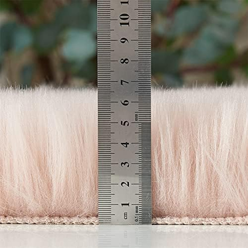 Ultra Soft Fluffy Shaggy Area Rug Faux Fur Rug Chair Cover Seat Pad Fuzzy Area R