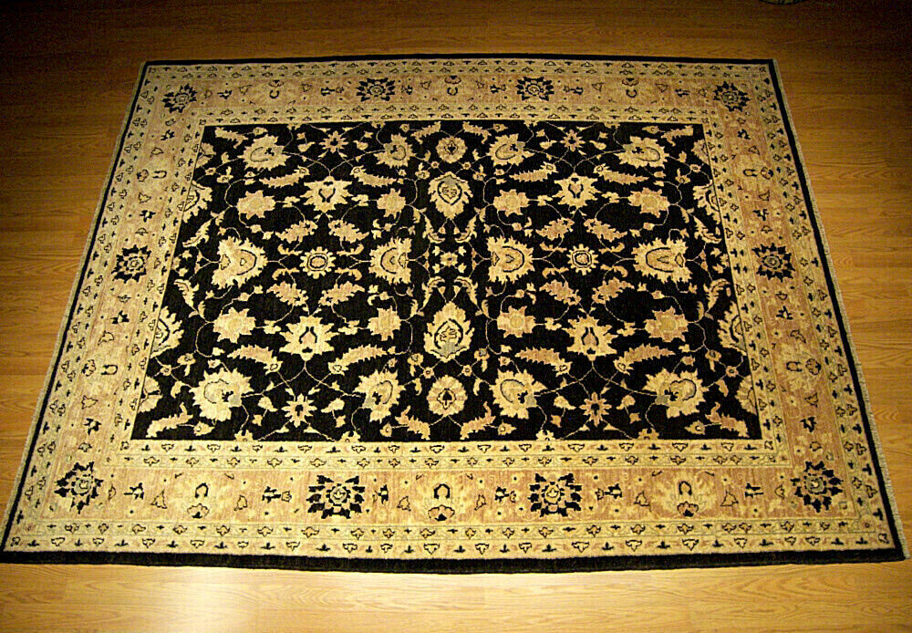 6.8 x 9.4 Handmade HIGH Quality Sultanabad RUG_Vegetable Dyes -NATURAL FINE WOOL