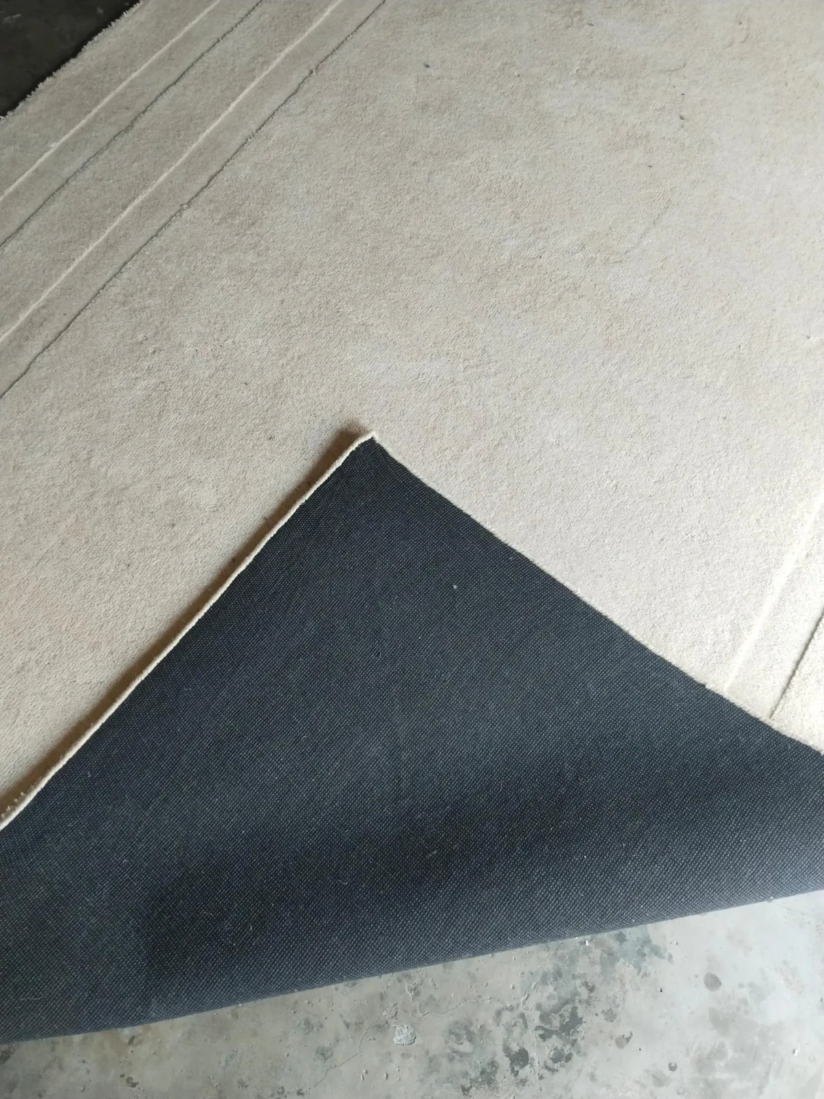 Hand Tufted NZ Wool Area Rug, Luxury Beige Color Design Handmade Carpet Rug