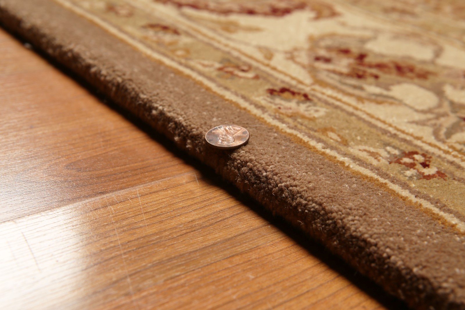 5’6″ X 8’6″ Nourison handmade 100% wool Traditional Oriental Area Rug Brown