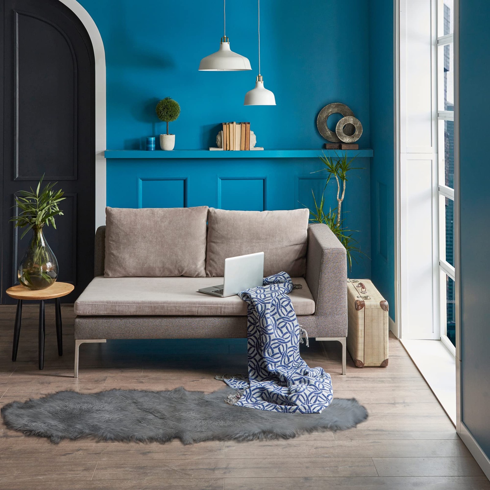 Natural Design Architecture Lifestyle N Natural Milan Genuine Sheepskin Area