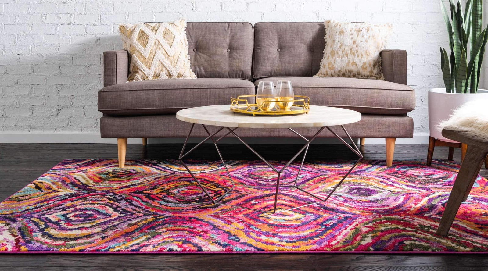 Estrella Collection Colorful, Abstract, Geometric, Gradient, Modern Area Rug …