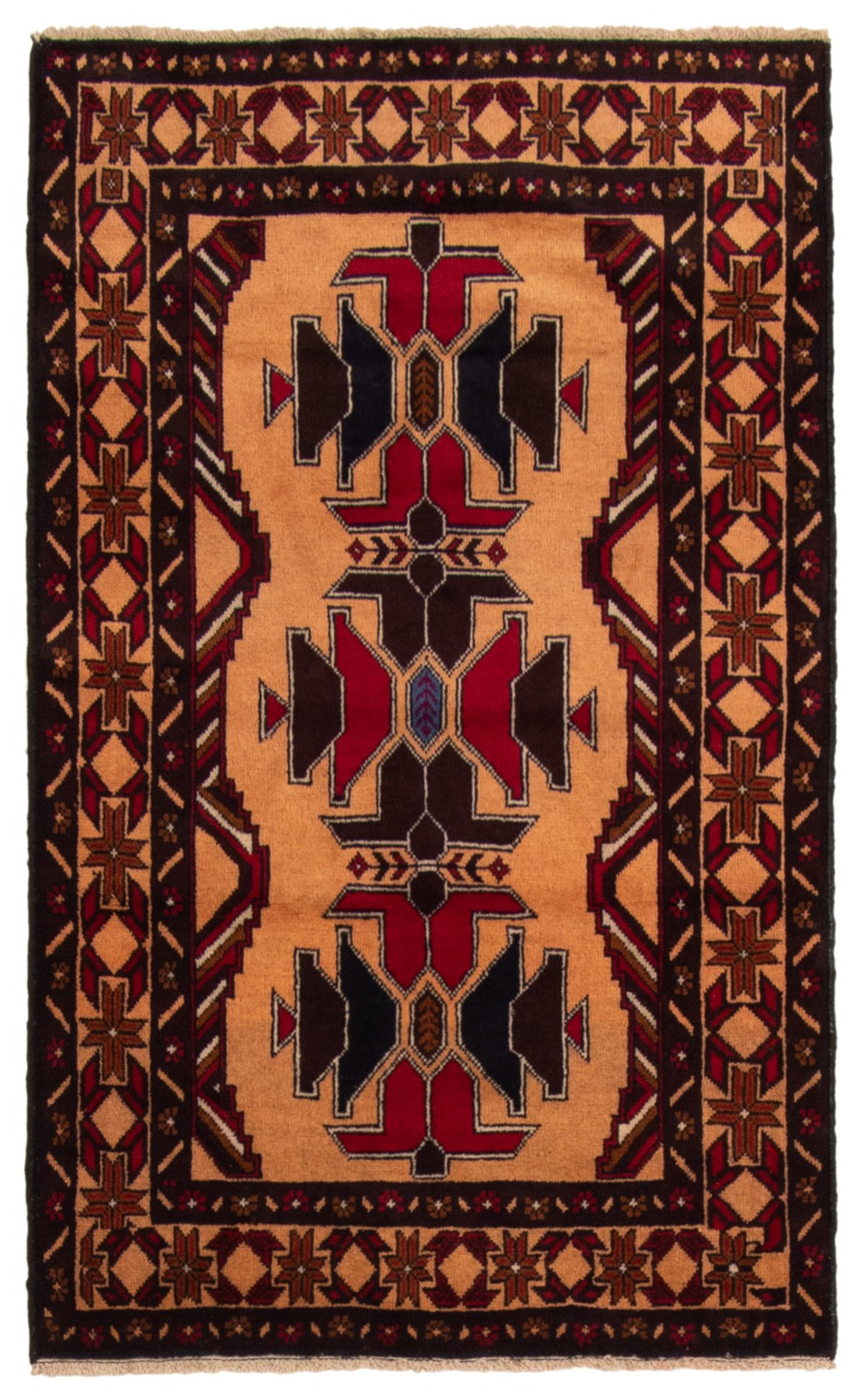 Traditional Vintage Hand-Knotted Area Rug 2’10” x 4’10” Oriental Wool Carpet