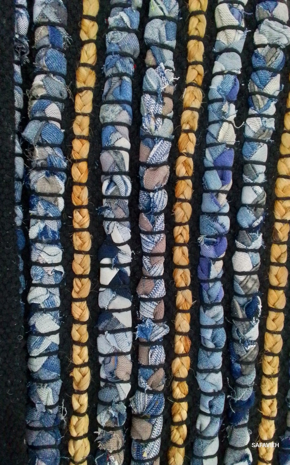 BLUE / NATURAL 2′-3″ x 14′-0″ Flaw in Rug, Reduced Price 1172801849 CAP363A-214