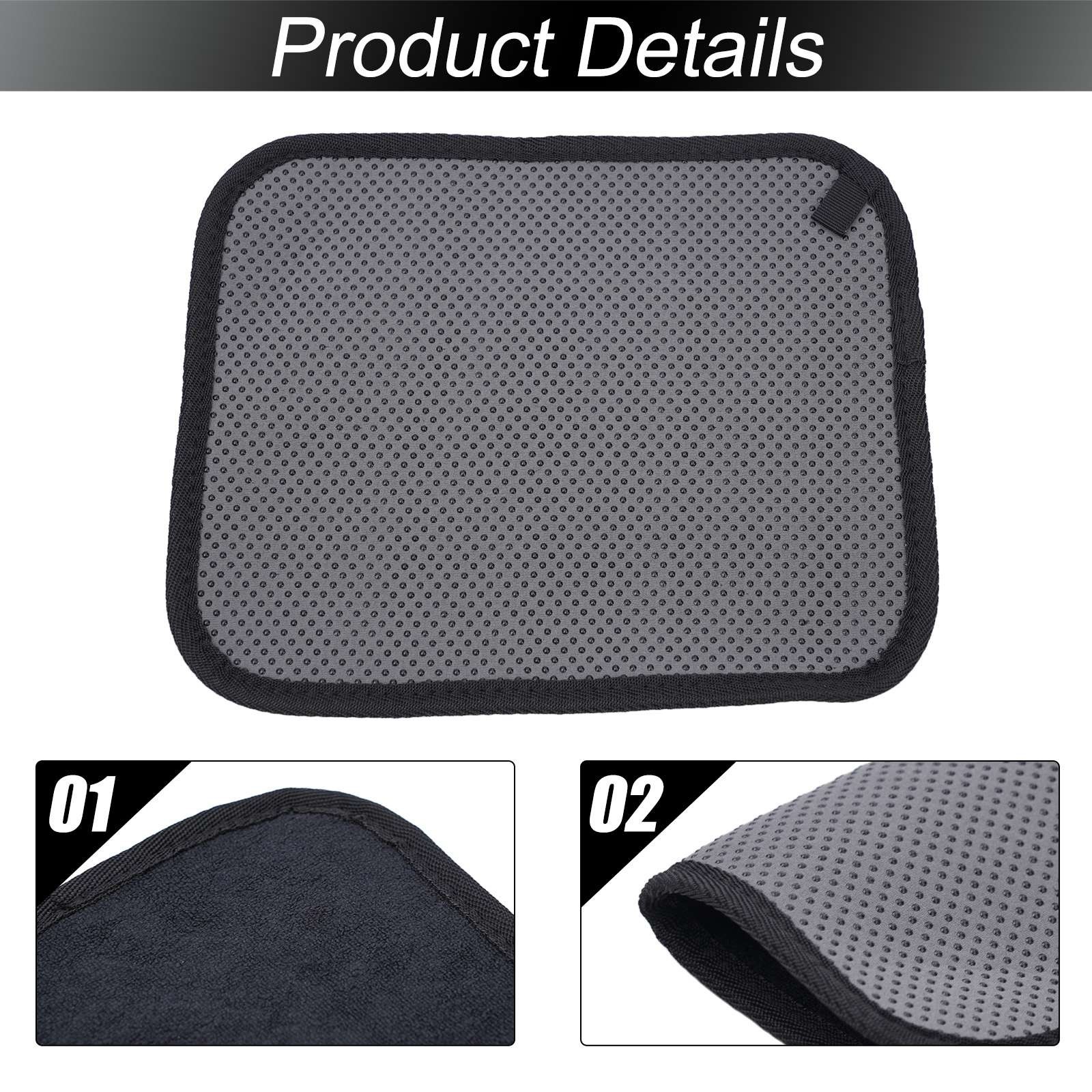 Bowling Ball Towel Cleaner Towel Anti-slip Black+Grey Epoxy Microfiber