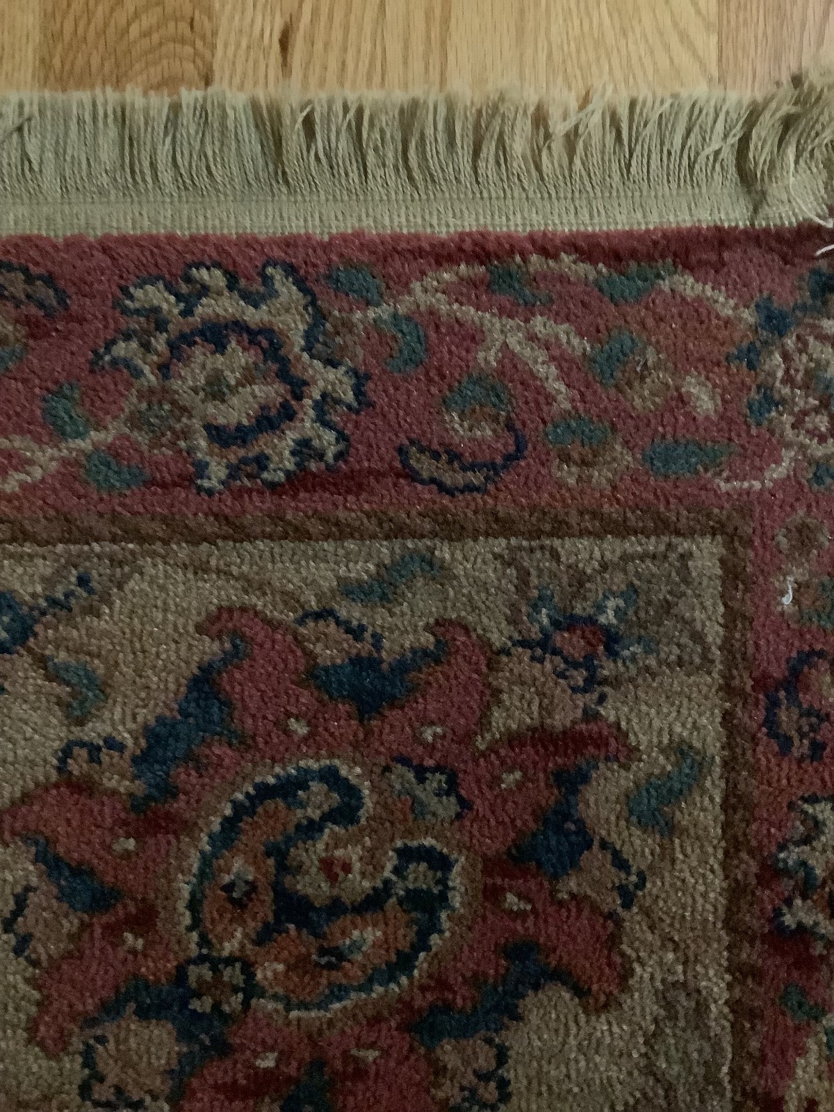 5’9″ x 9′ Karastan Herat Floral Design Oriental Rug – Full Pile – Made in USA