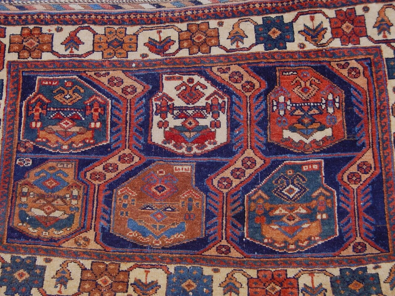 Antique Afsharr Saddle-Bag Hand Knotted Wool Tribal Rug 22″ x 30″ inch