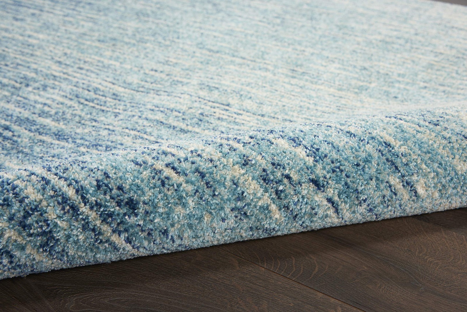 Home Passion Navy Light Blue 2’2″ x 7’6″ Area Rug – Easy Clean, Non Shedding,…