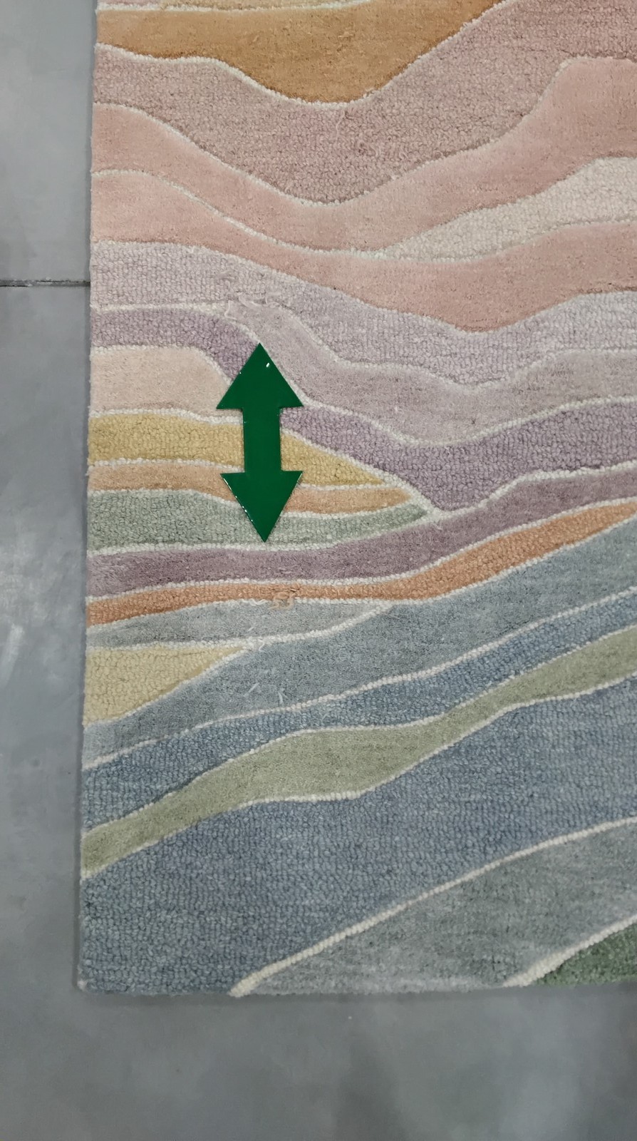 BLUE / BLUSH 2′-3″ x 8′-0″ Broken Thread Rug, Reduced Price 3172810009 RD451M-28
