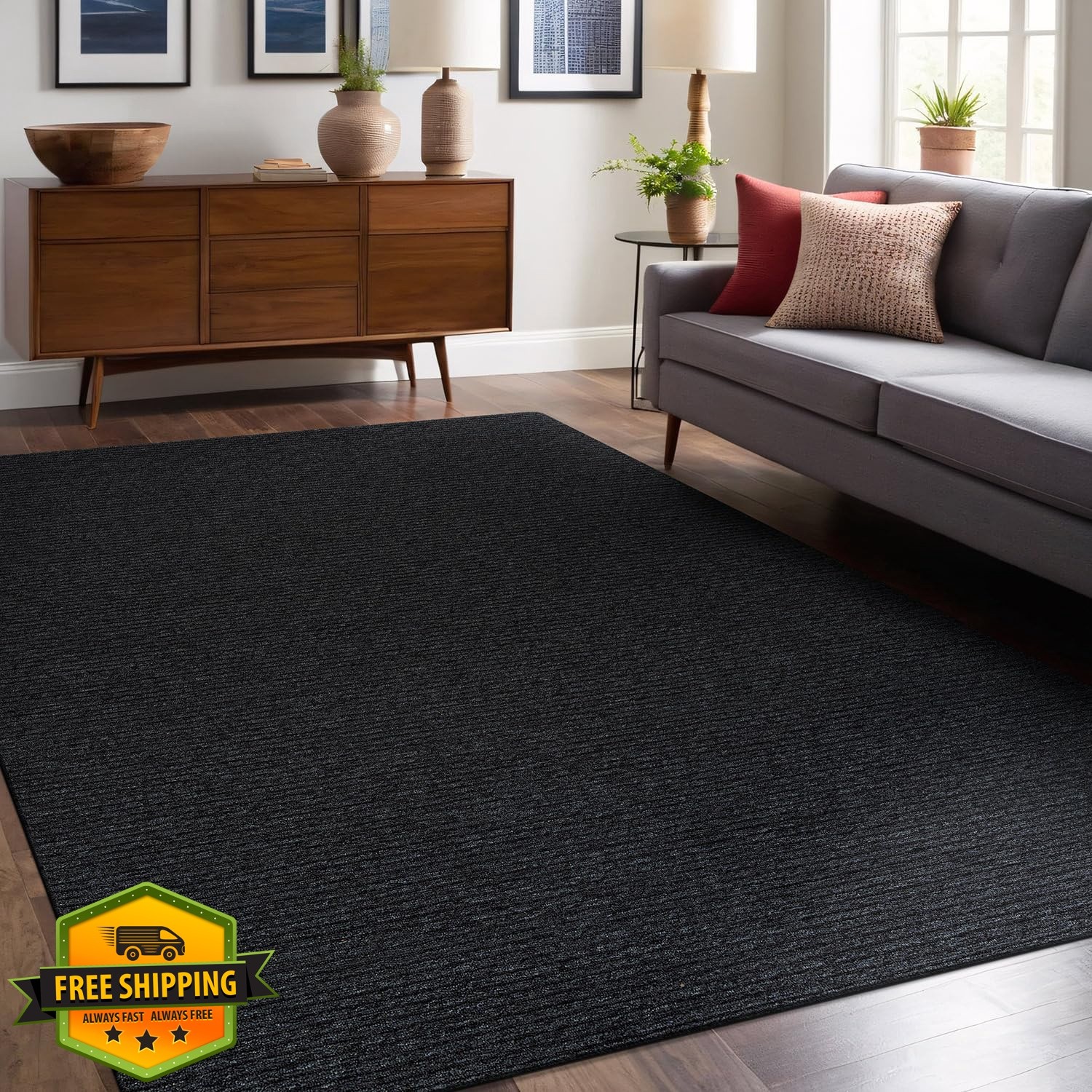 Luul Home 5×7 Dark Gray Rug