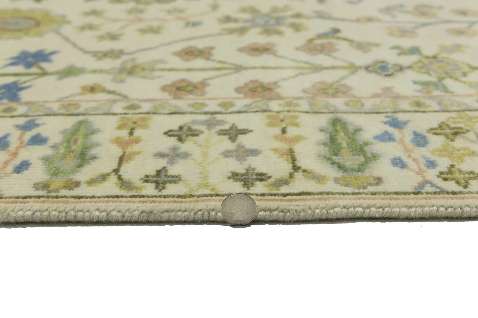 Tree of Life Wool Floral Oriental Rug Osh Chobi Entryway Bathroom Carpet 4X6 ft