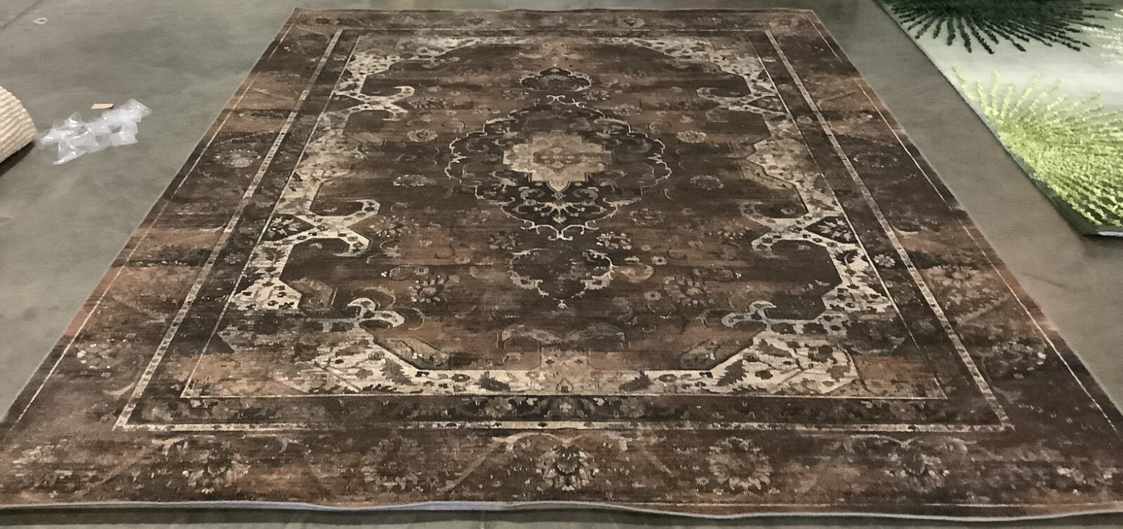 SFT ANTHRACITE 7′-7″ x 10′-0″ Stained Rug Reduced Price 1172673717 VTG137-3330-8