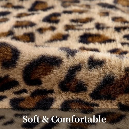 Pillow Covers 18×18 Faux Fur Throw Pillow Covers 18″ x 18″ (Pack of 2) Cheetah