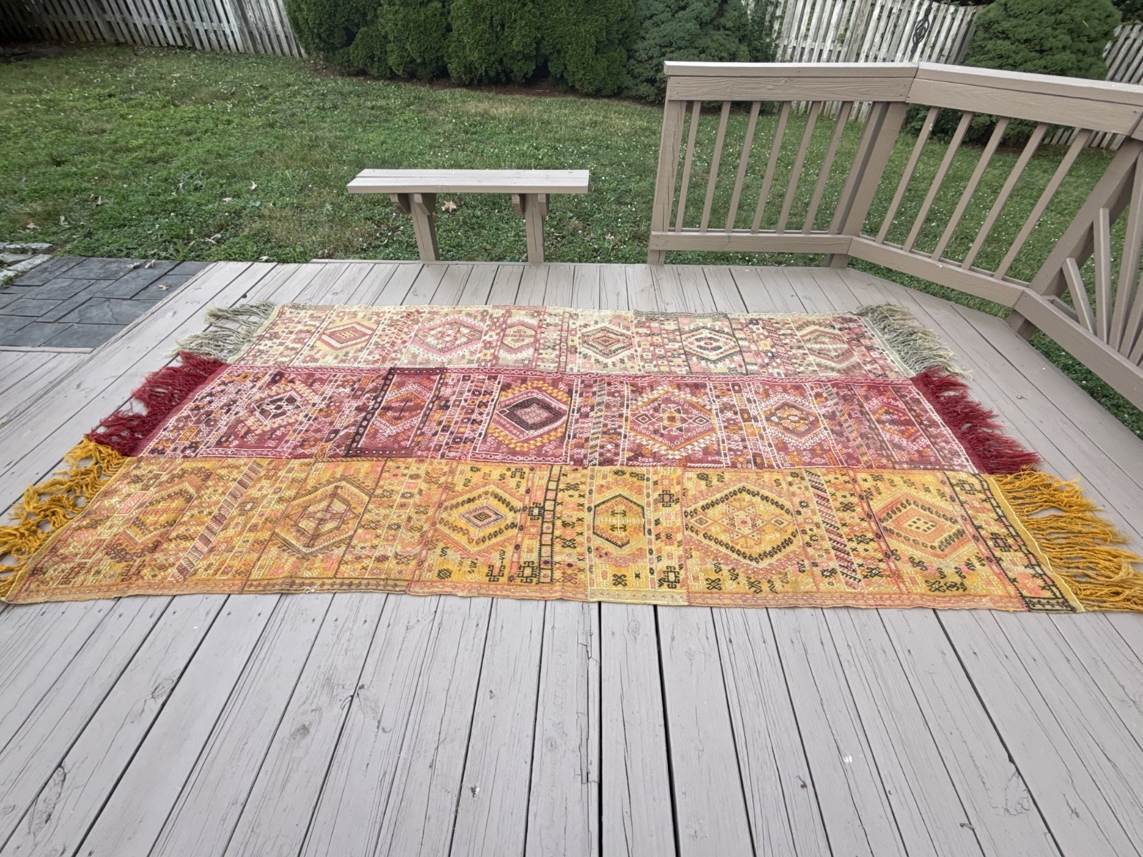 Vintage Caucasian Wedding Textile | Handwoven Jijim (Cicim) Tribal Panel