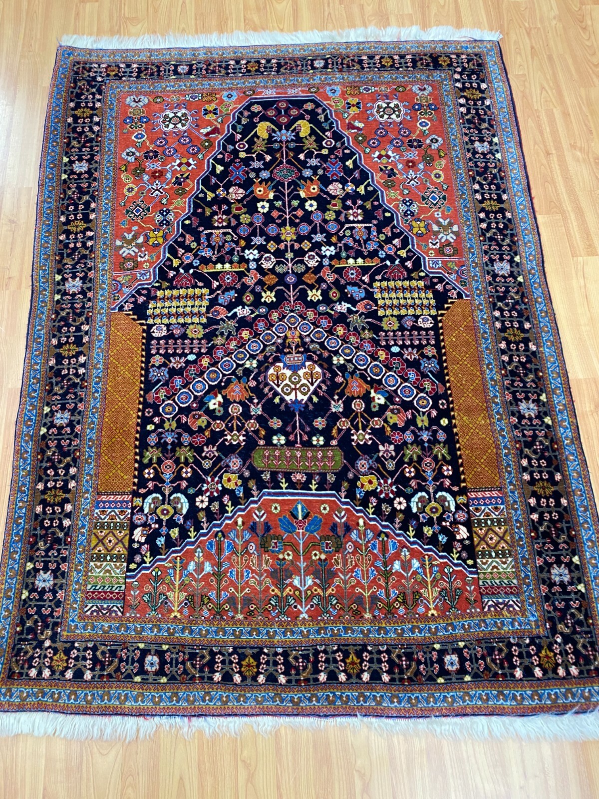 3’7″ x 5′ Tribal Turkeman Oriental Rug – Very Fine – Hand Made – 100% Wool
