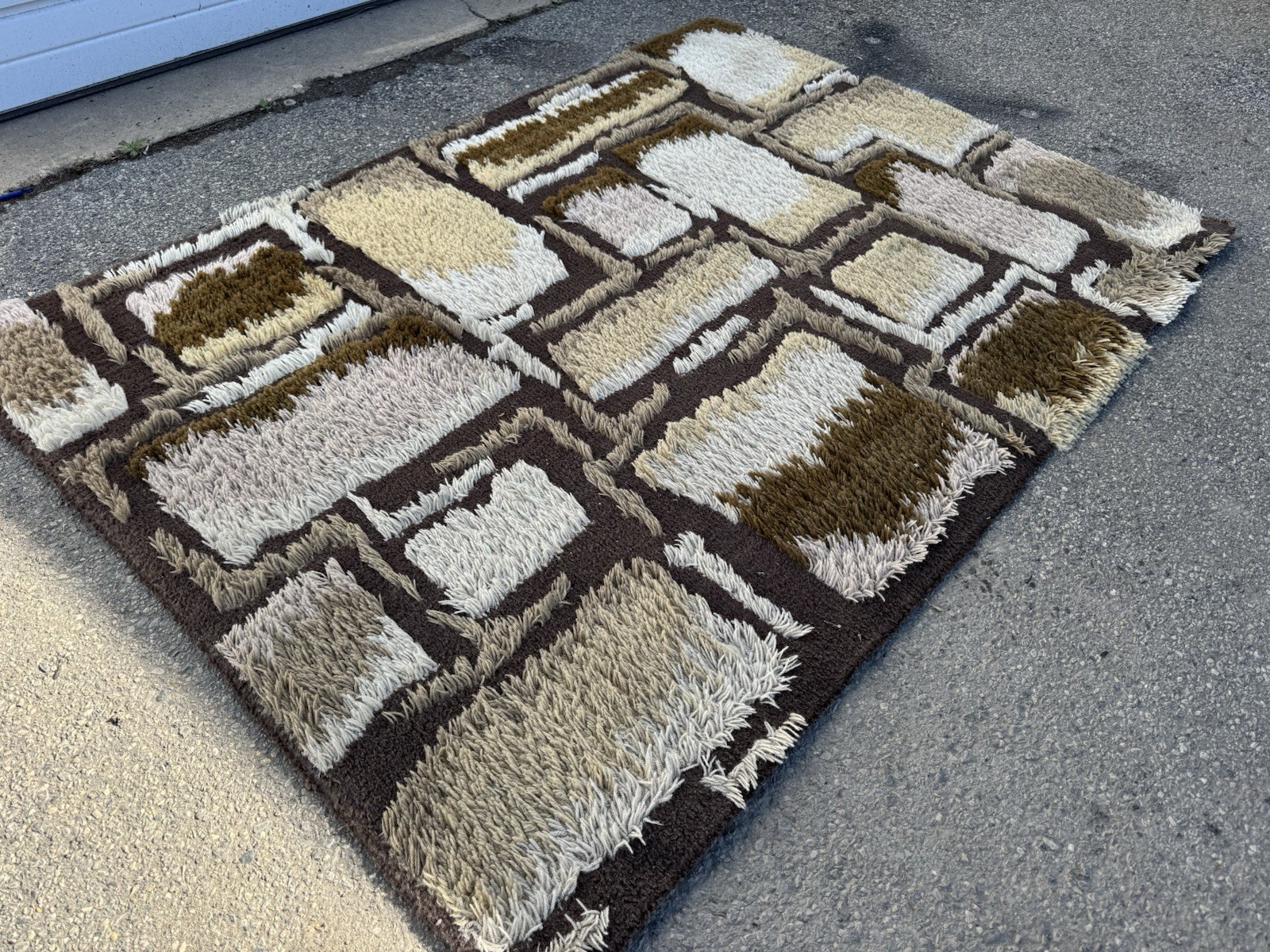 Vintage Mid Century Danish Modern Ege Rya Wool Shag Rug ‘Capri Farve’