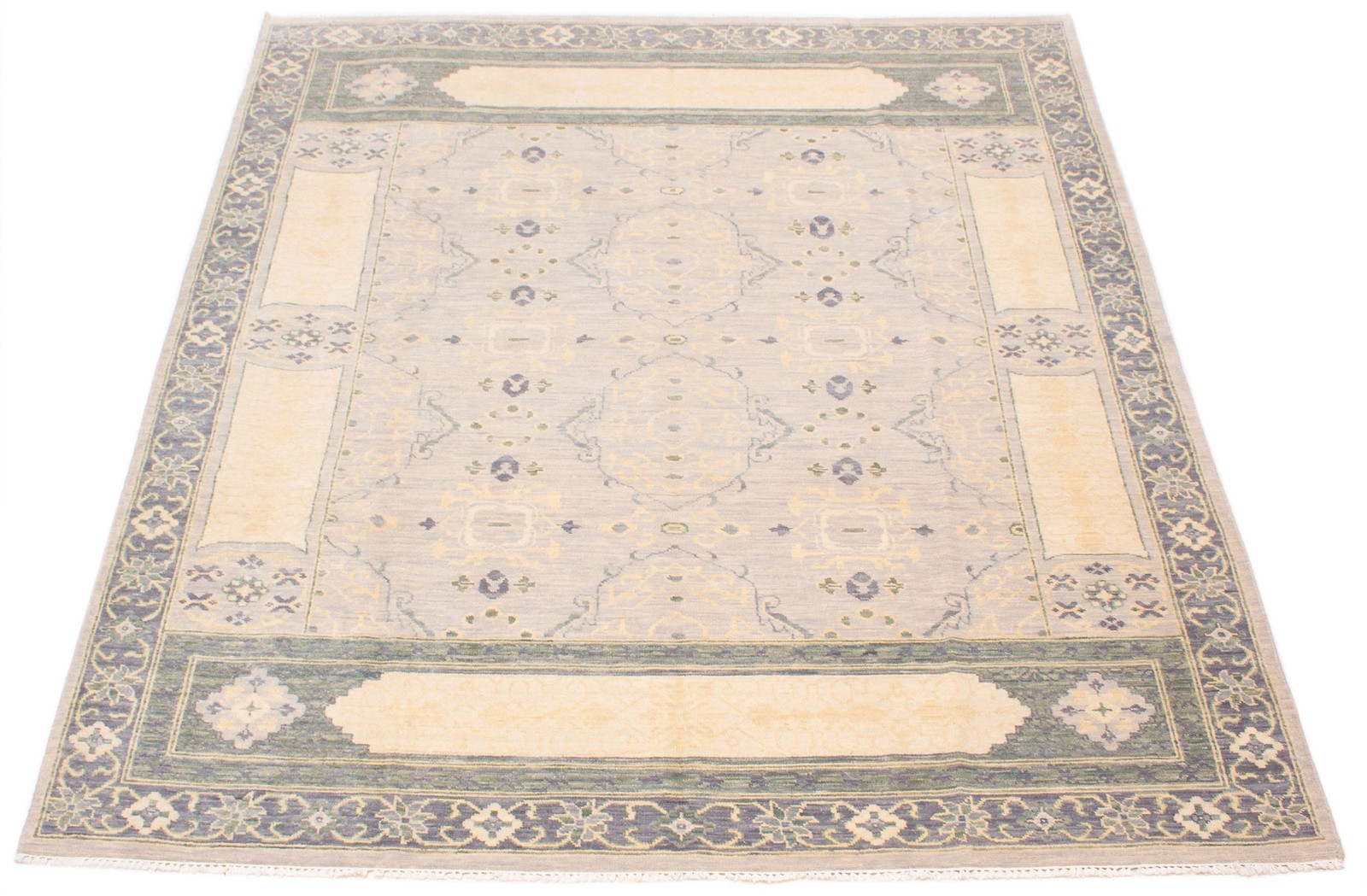 Hand Knotted Area Rug 9’0″ x 12’0″ Traditional Oriental Wool Carpet