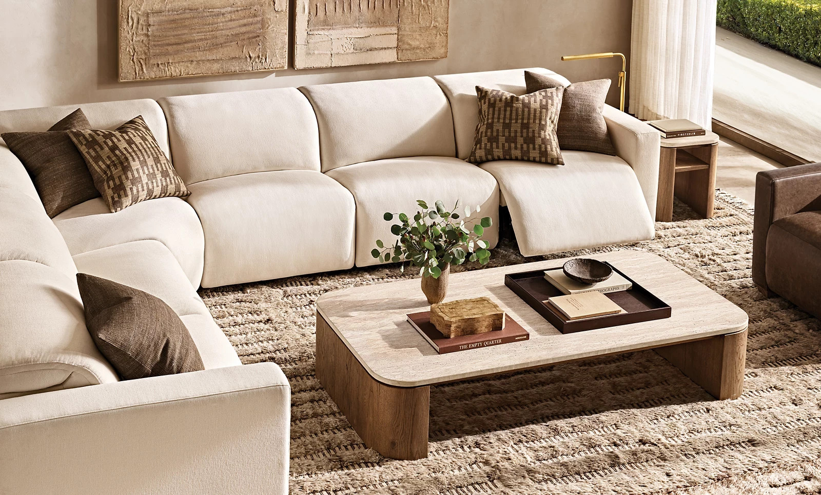 Dashed lines appear hewn into Allali’s plush pile, the meditative grid Moroccan