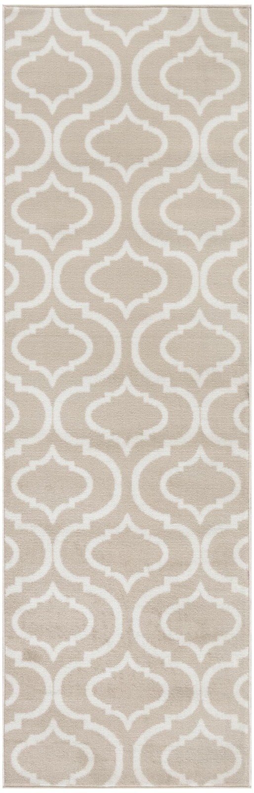 Nourison Home Jubilant Trellis Beige 23 X 73 Area -Rug Easy -Cleaning Non