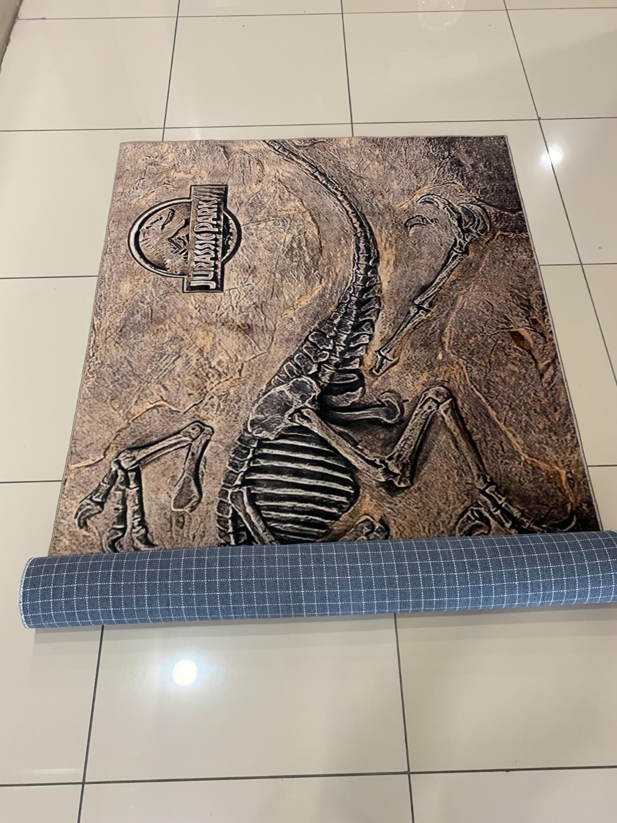 Fossil rug, dinosaur rug, jurassic rug, fossil decor, dinosaur decor