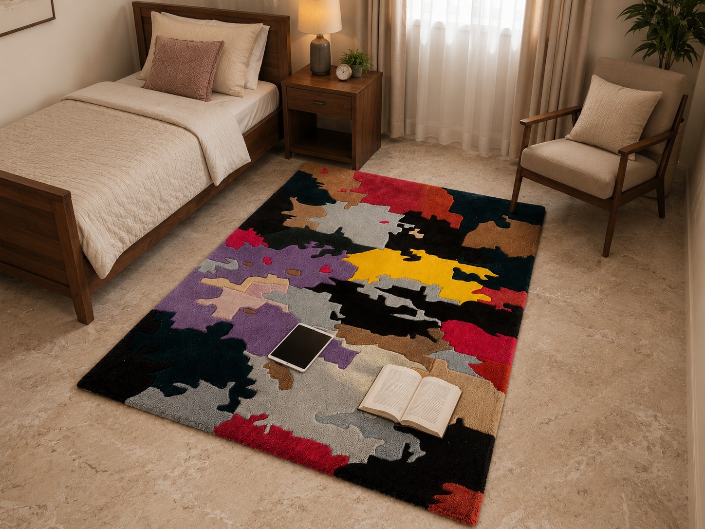 Celebrity Inspired Hand Tufted Rug Artistic Luxury Carpet for Modern Interiors