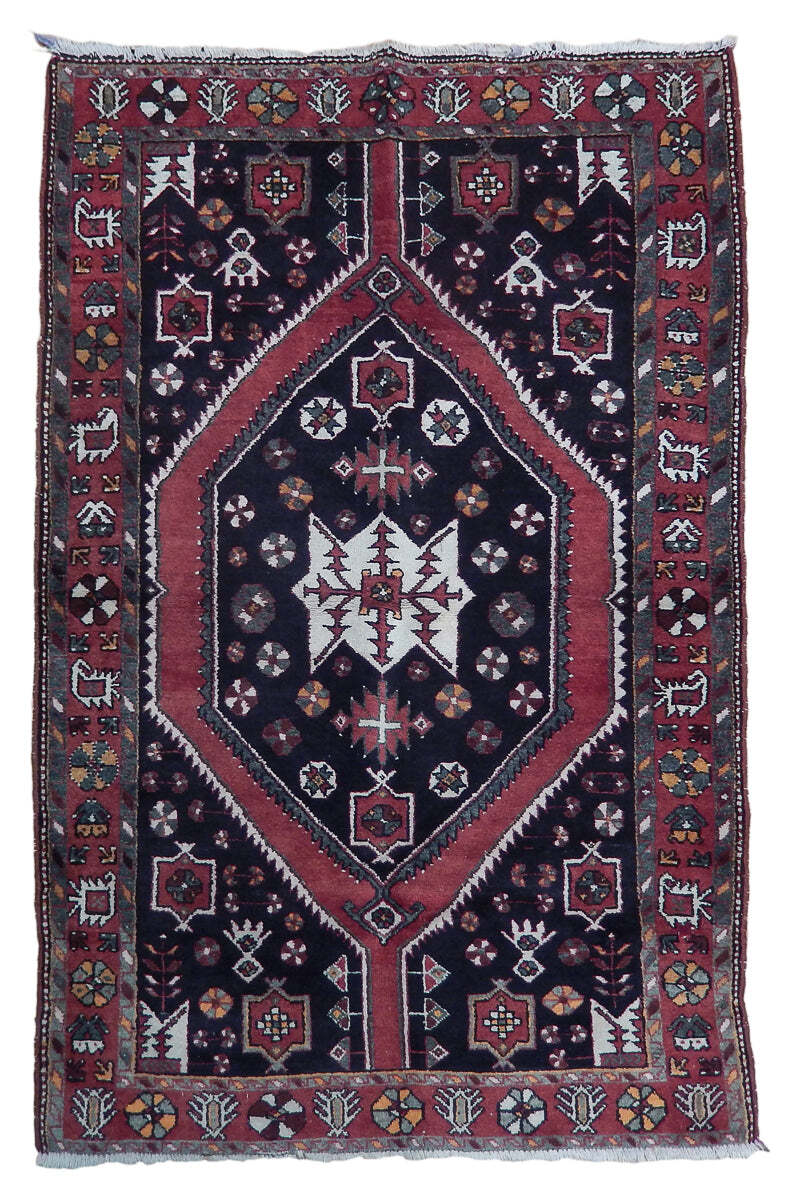 4×7′ Navy Blue Perssiaan Hammadan Rug 23329