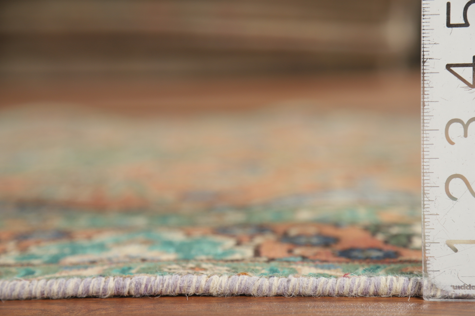 Traditional Rust/ Green Wool Hand-knotted Over-Dyed Vintage Rug 5×6 Carpet