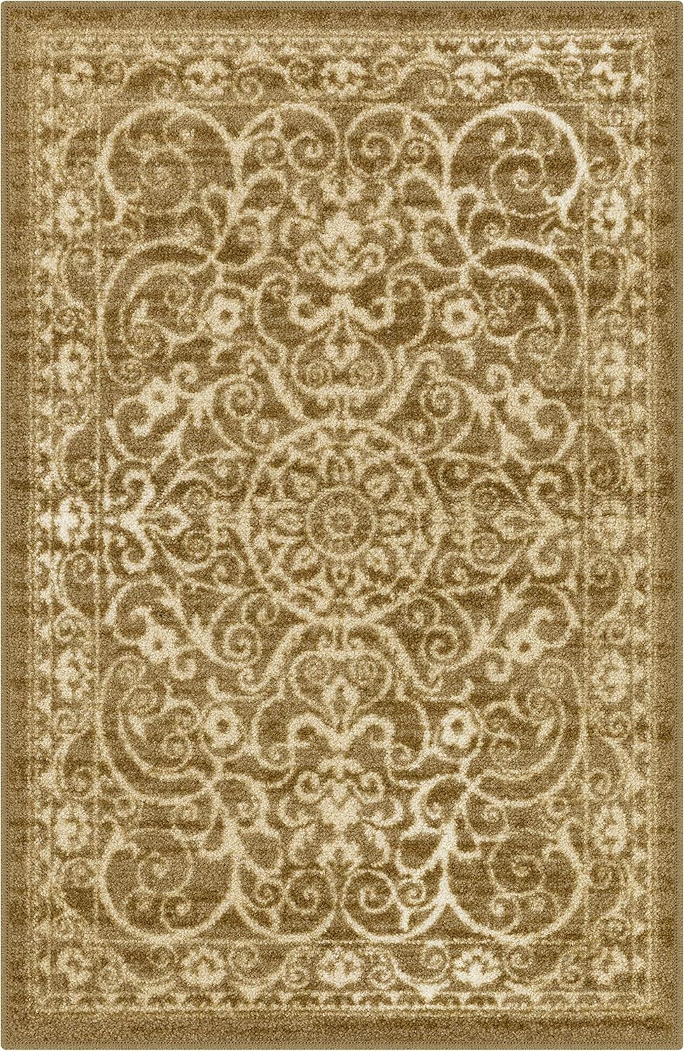 Timeless Pelham Vintage Medallion Washable Rug, 2’6 x 3’10, for Indoor Elegance