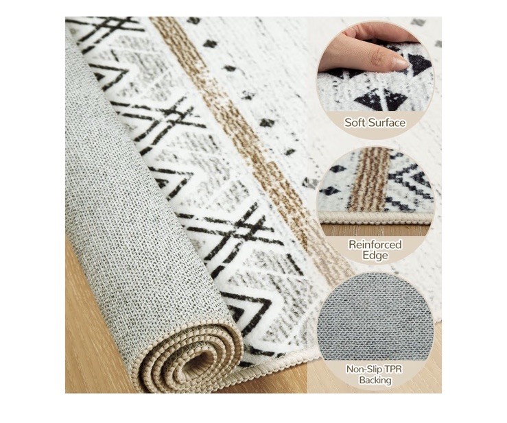 BESTSWEETIE 5×7 Bohemian Area Rug New
