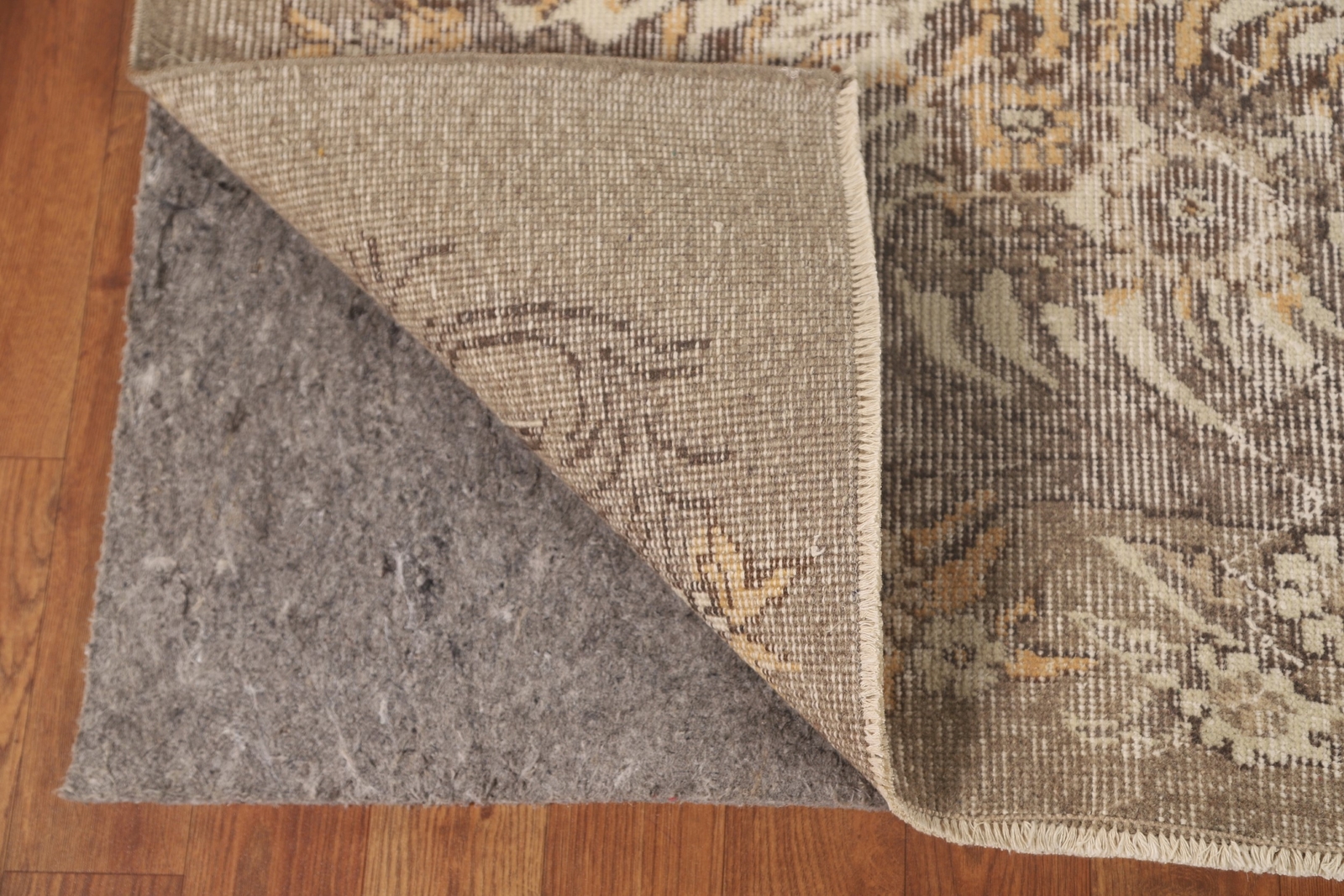 Vintage Floral Ivory/ Brown Turkish Sparta Oriental Hand-knotted Area Rug 6’x9′