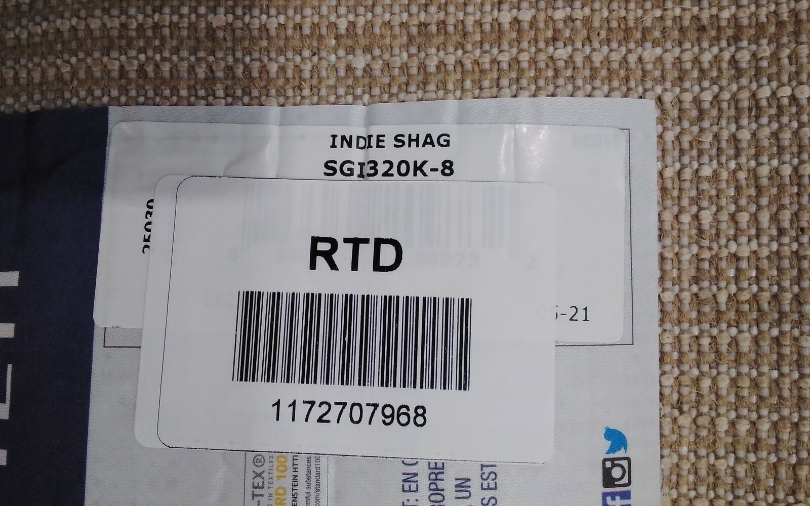 LIGHT BEIGE 8′ X 10′ Back Stain Rug, Reduced Price 1172707968 SGI320K-8