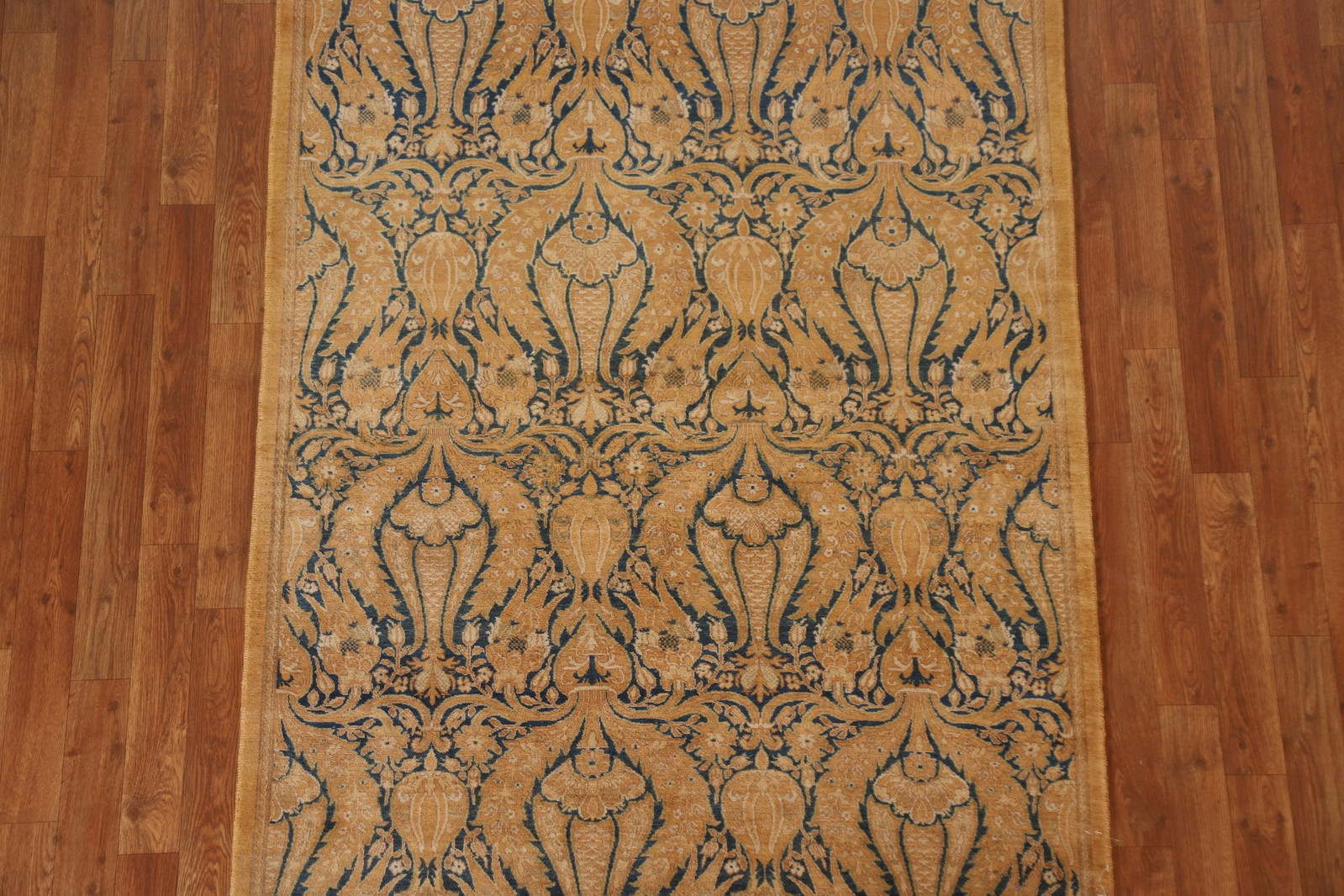 Vegetable Dye Art & Craft Style Area Rug 4×6 Ft Hand-Knotted Floral Wool Carpet