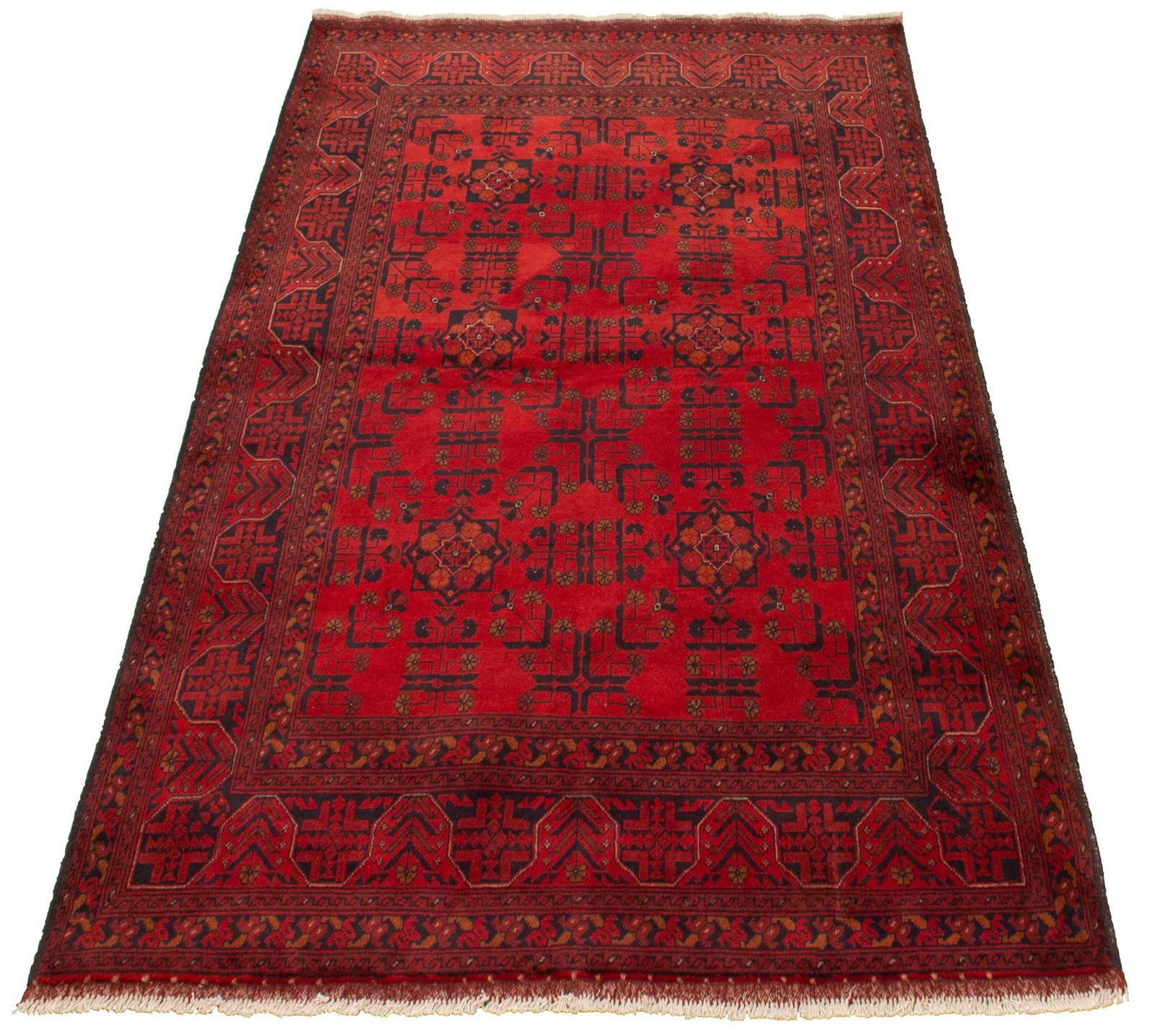 Hand Knotted Area Rug 4’11” x 6’6″ Traditional Oriental Wool Carpet