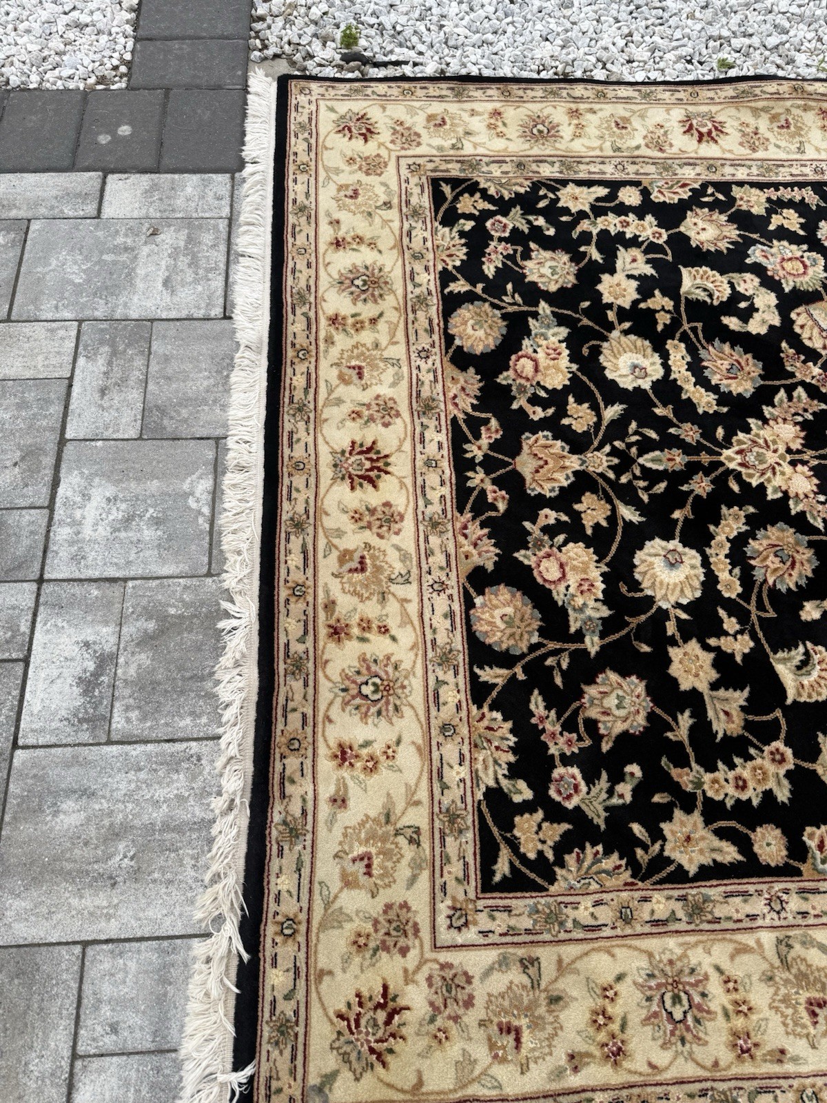 6×9 Sino Tabrizz Silk and Wool Handmade Area Rug Hand Knotted