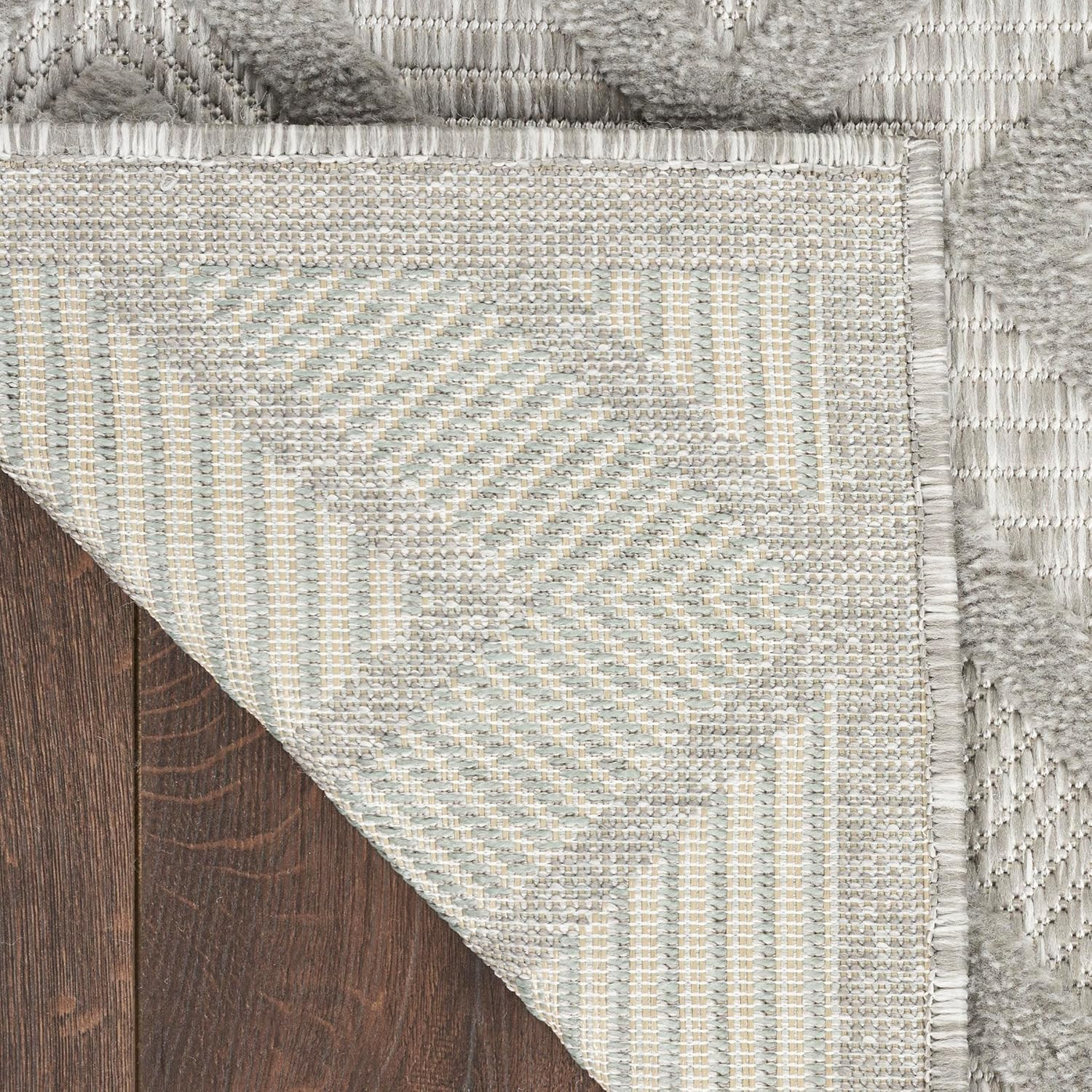 Versatile Silver Grey 9′ x 12′ Area Rug – Easy Clean for Any Room