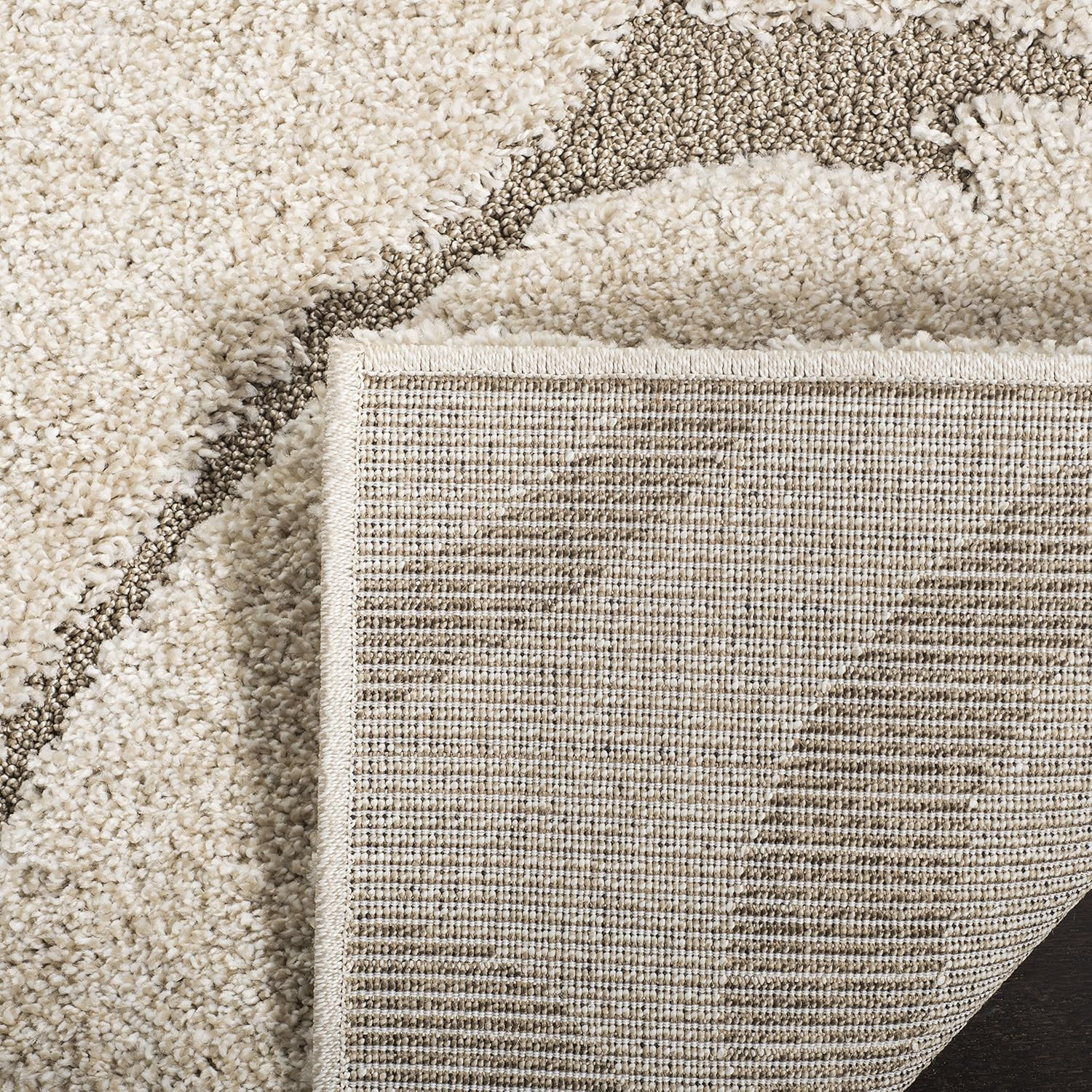 Florida Shag Runner Rug 2’3″ x 15′ – Cream & Beige, Non-Shedding, Easy Clean