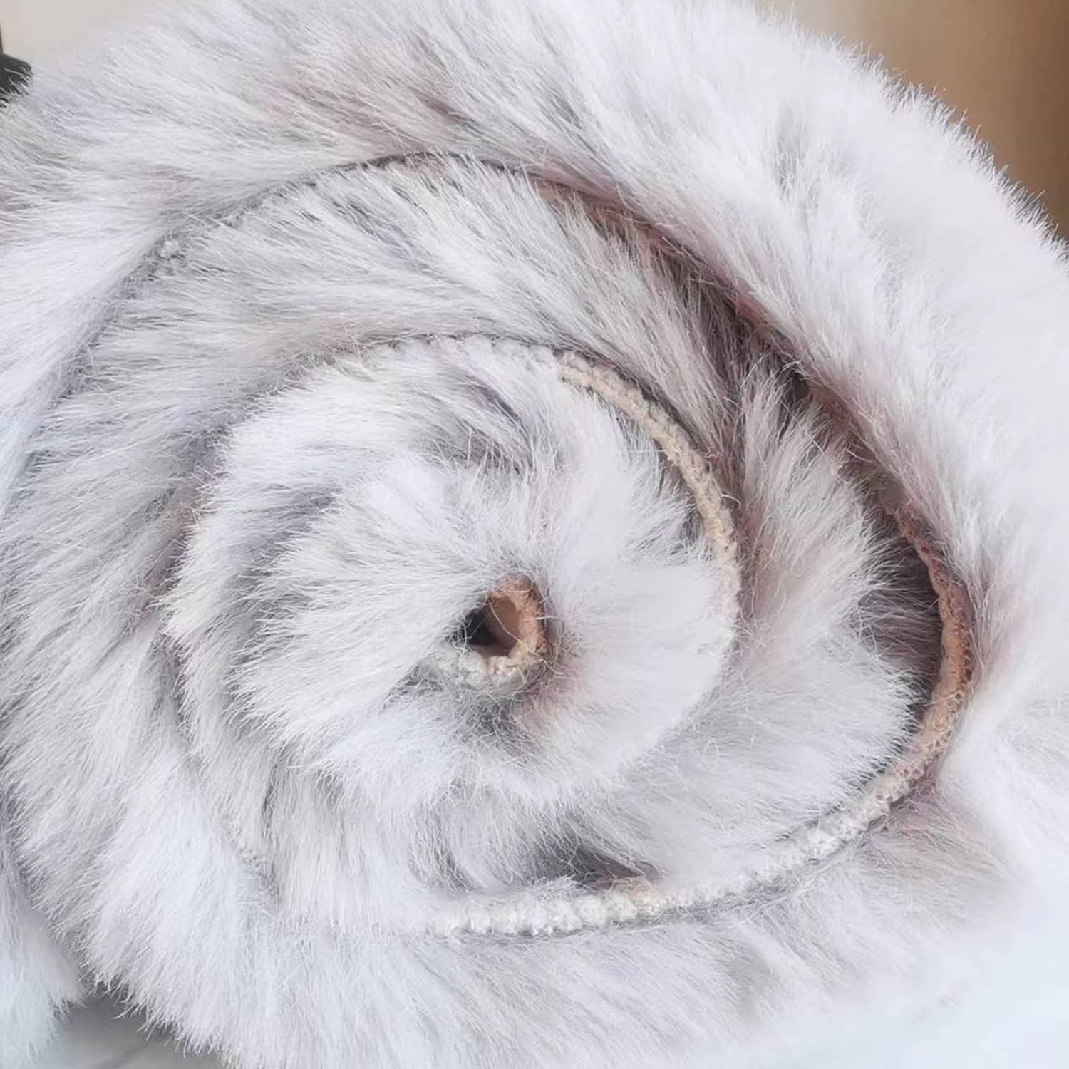 Soft Faux Sheepskin Fur Rug Runner Rug 2X6 Grey Fluffy Bedside Plush Shag Nurser