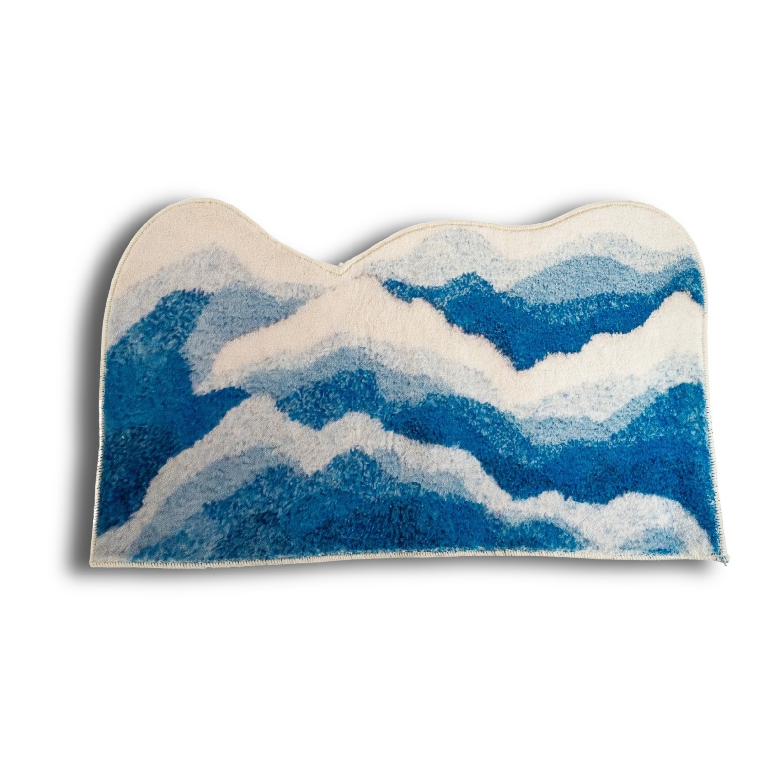 The Great Wave Japanese Art Rug Mat 31.5″ Blue Ocean Decorative Floor Decor
