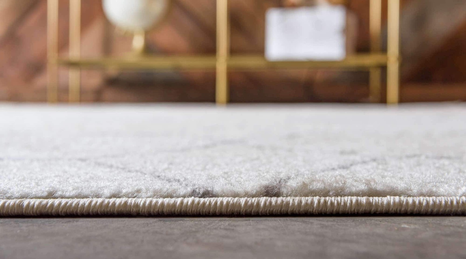 Area Rug 2′ X 3’1″ Rectangular Geometric Ivory/Gray – Soft & Easy to Clean