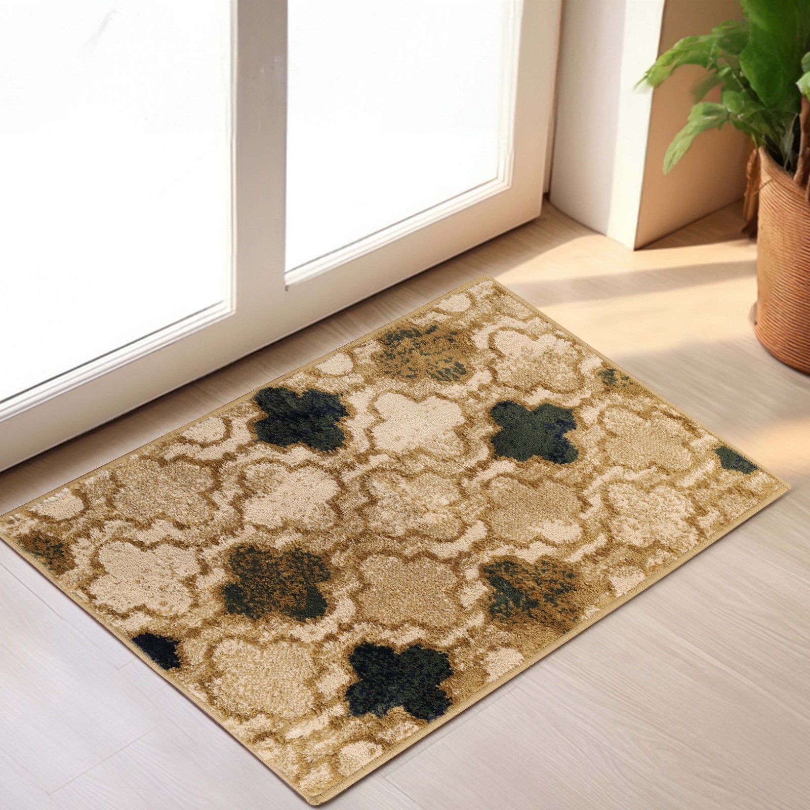 Viking Geometric Trellis Modern Anti Static Colorfast Moth Proof Indoor Area Rug