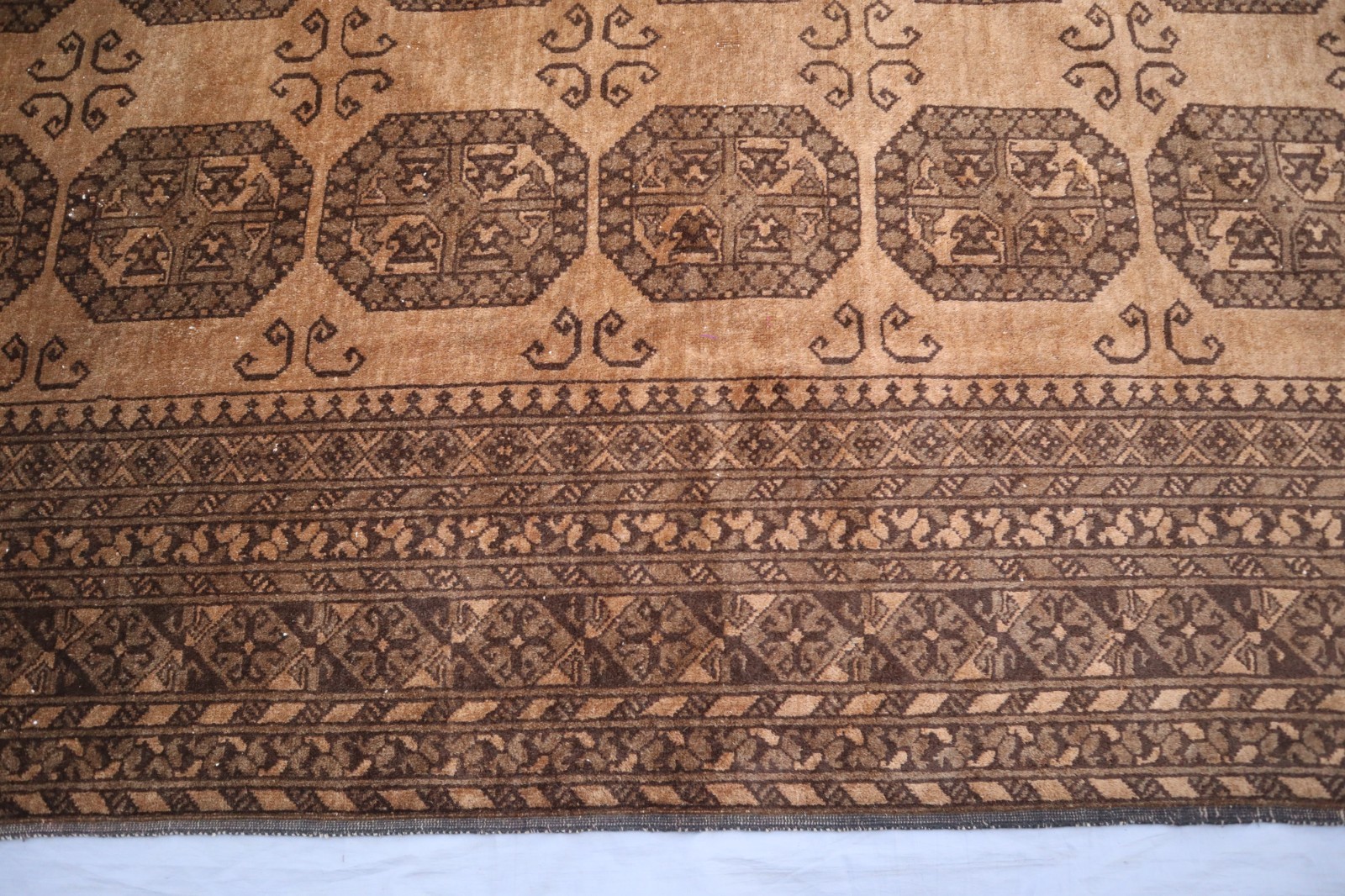6’7×8’8 ft Antique Afghan Tekke Rug, Handmade Wool Rug, Oriental Rug Bedroom Rug